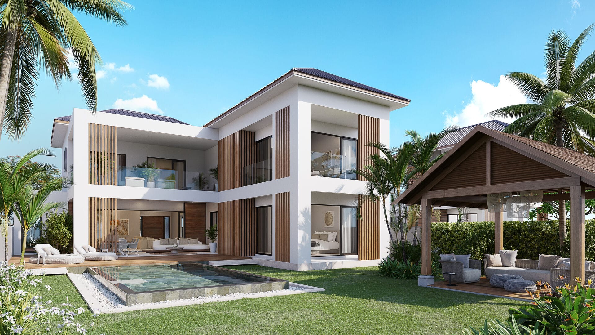 Volumes exceptionnels et élégance contemporaine – Villa 4 chambres à Calodyne