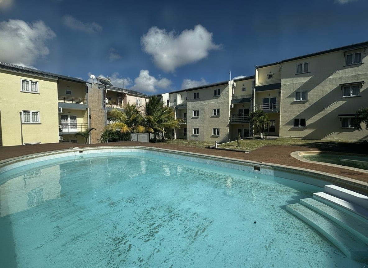 DUPLEX 3 CHAMBRES ENTIÈREMENT CLIMATISÉ DANS RÉSIDENCE SÉCURISÉE AVEC PISCINE – GRAND BAIE - Photo 2