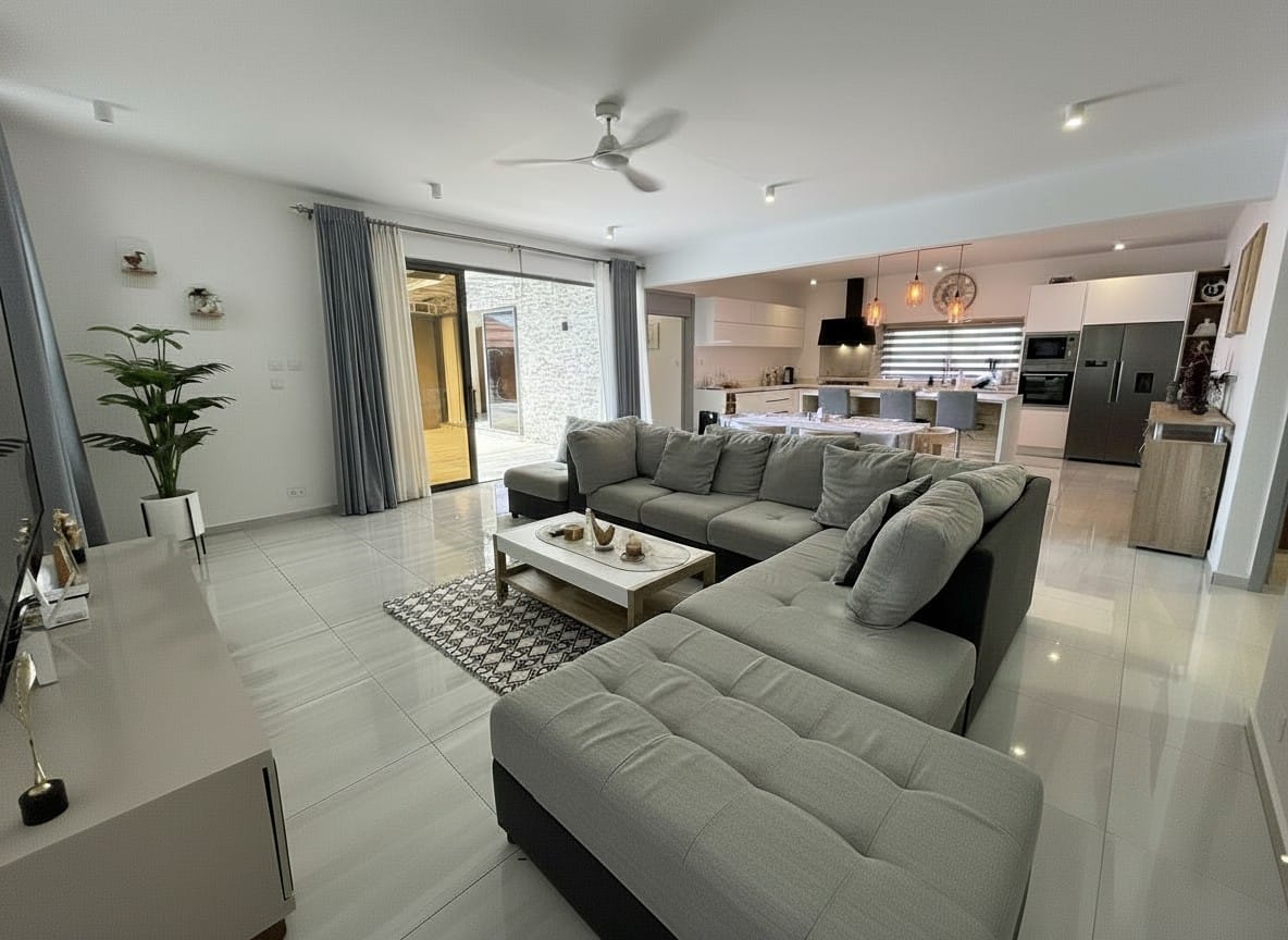 VILLA DE PLAIN-PIED 3 CHAMBRES, PISCINE ET VARANGUE TROPICALE – Grand Baie - Photo 4